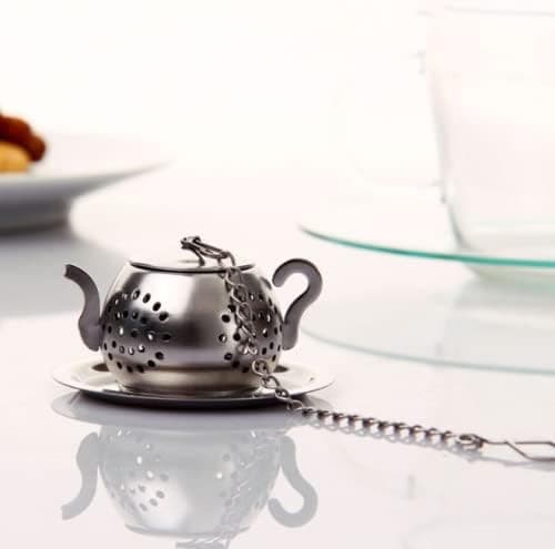Te-infusionskande - Rustfrit stål infusionsenhed (Sølv)