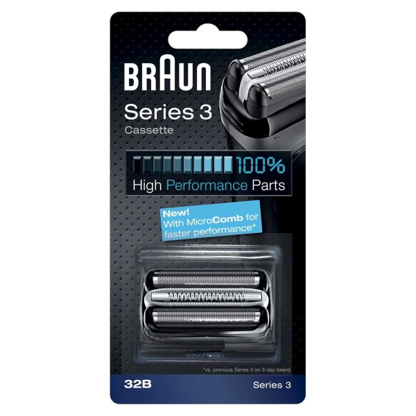 Braun Series 3 32 B Foil & Cutter Replacement Head, Compatible with Models 3000s, 3010s, 3040s, 3050cc, 3070cc, 3080s, 3090cc