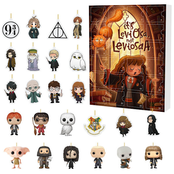Ny på lager 2024 Julekalender Harry Potter Dukke Anime Figur Harry James Potter Hermione Jean Granger Legetøj Gave A