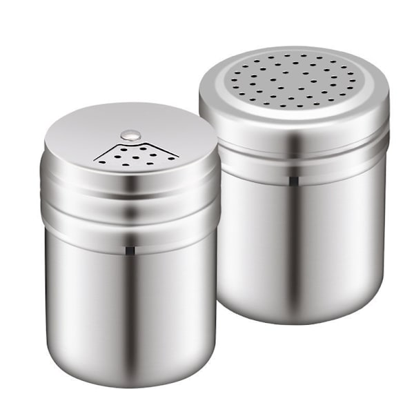 2 stk Krydderidåser Sæt Rustfrit Stål 90ml