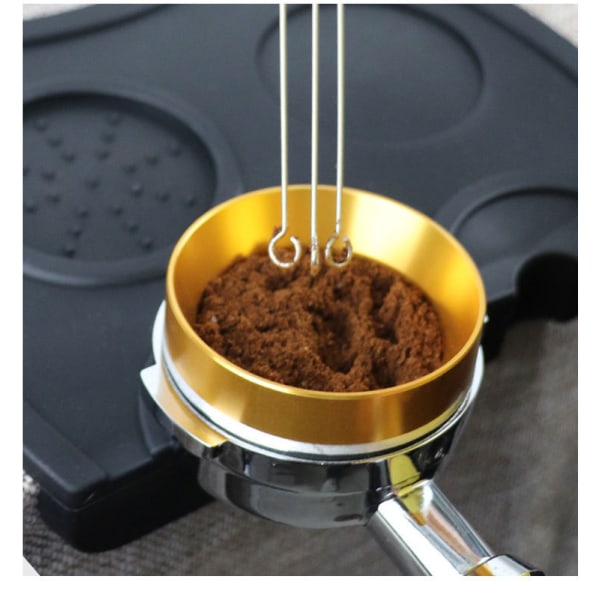 304 rustfrit stål espressomaskine hjælpeudstyr kaffe klud pulver injektion kaffe nål type pulver dispenser+beslag