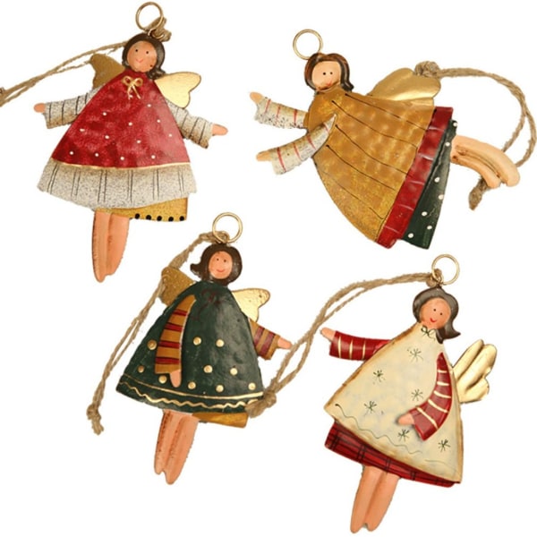 Dekorationer Dansande flygande ängel Julgransdekoration (4 delar set)