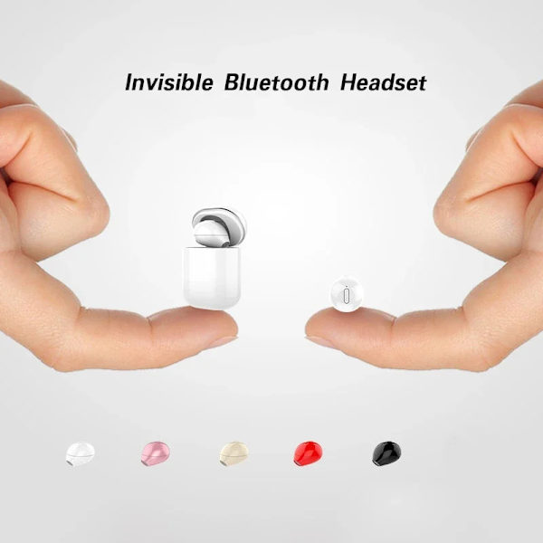 Nya osynliga hörlurar Minihörlurar Bluetooth TWS Wireless Game In-Ear Earbuds Noise Cancel Sports Music Headset Ultra Small purple