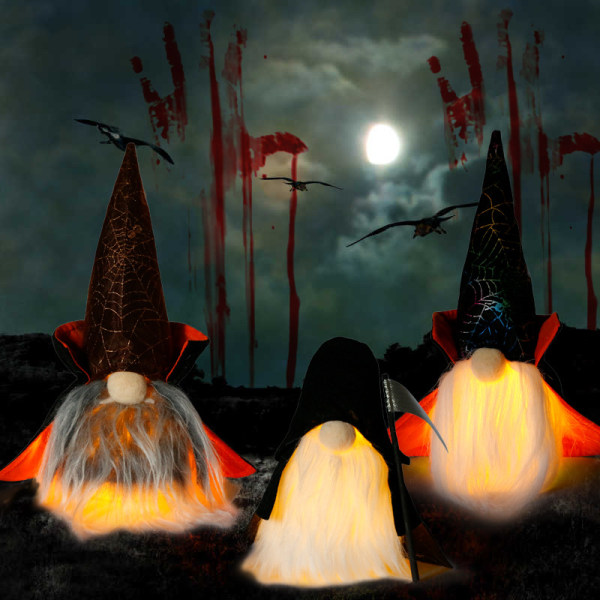 Halloween wizard pumpa form led ljus sträng dekoration rekvisita b