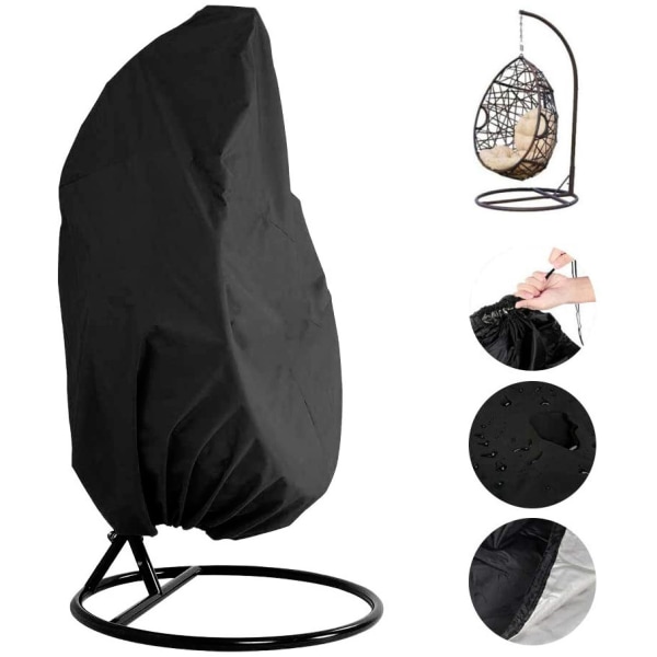 210D Oxford Zipper Sling Chair Swing Cover Vattentätt cover för trädgårds- och utemöbler 190 X 115 cm