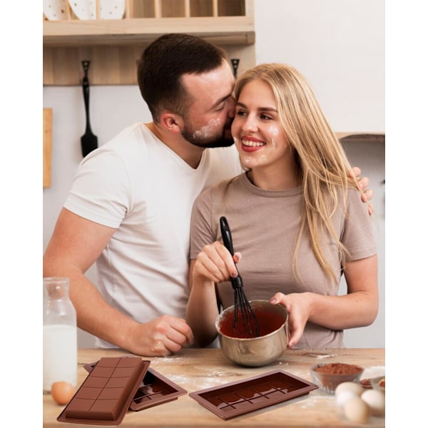 chokladform  chokladform djup, 3 stycken  chokladtavla extra djup chokladform för choklad pralin godis, för egen choklad