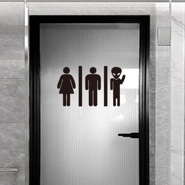 Badrumsskyltar dekorativa set för män och kvinnor - Moderna toalettskyltar för män och kvinnor - Dörrskyltar för badrum - Toalettskyltar för företag - Badrum