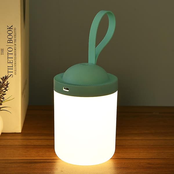 Fargerik bordlampe pyramide campinglampe soverom stemningsdekorasjon