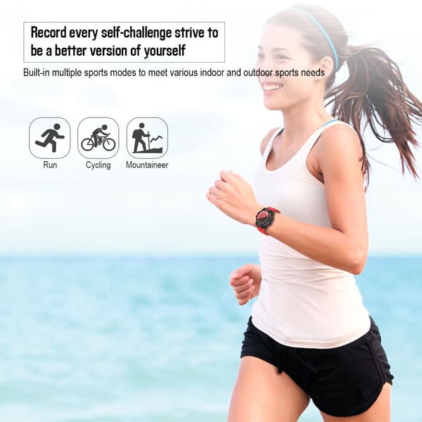 Smart armband Bluetooth bärbar watch Rörelsemätare Pulsmätare SmartWatch