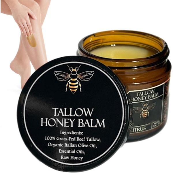Ansiktsvård Beef Tallow Honung Hudvård Beef Tallow Hudvård Beef Tallow Hudvård Beef Tallow Naturlig vild honung lavendel
