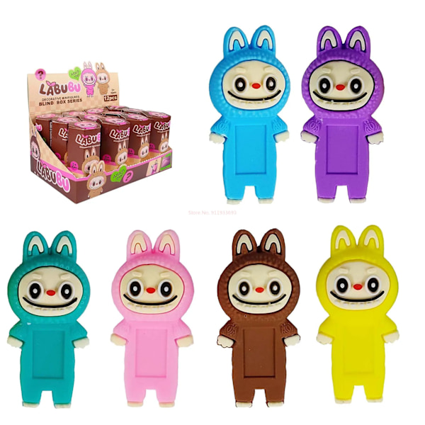 12 kpl Labubu Blind Box Yllätyslaatikko Söpöjä Animehahmoja Mallinukke Leluja Lasten Joululahja Yllätyslaatikko Lelu Lasten Lelut