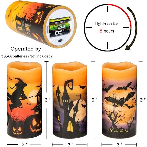 Halloween Ghost Face Pumpkin Candle Holder Candle Lamp Desktop D