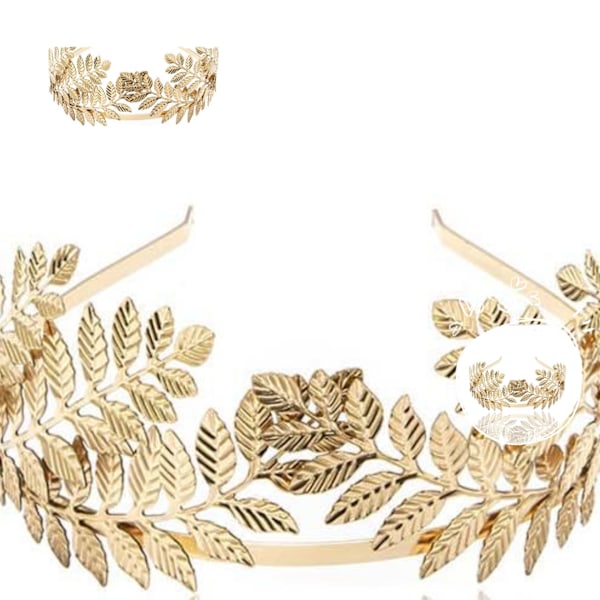 2 Bröllopsmössor Vine Leaf Huvudbonader Guldblad Bröllopshattar Brudtärna Dansande flickor och flickor Hårdekorationer (guld)