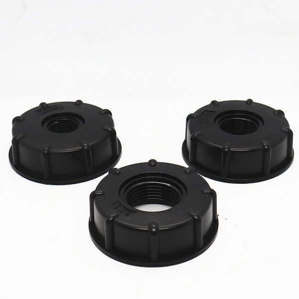3 delar Ibc dräneringstankadapter Plast vattentanklockadapter (1 tum)