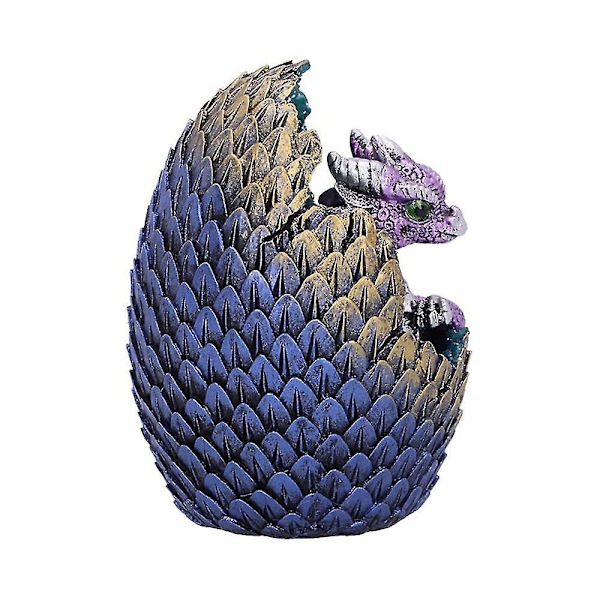 Laava Lohikäärmeen Muna Hartsi Veistos Koti Patsas Koriste Sisustus (violetti)