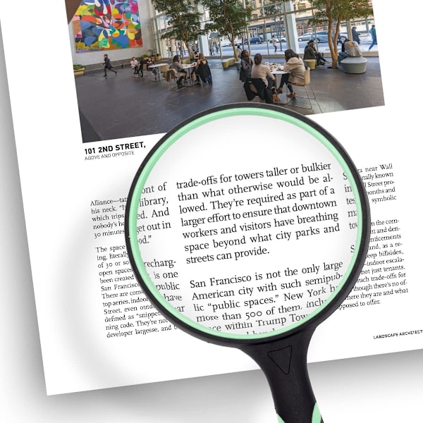 Large Magnifier 10X Handheld Reading Magnifier för seniorer och C