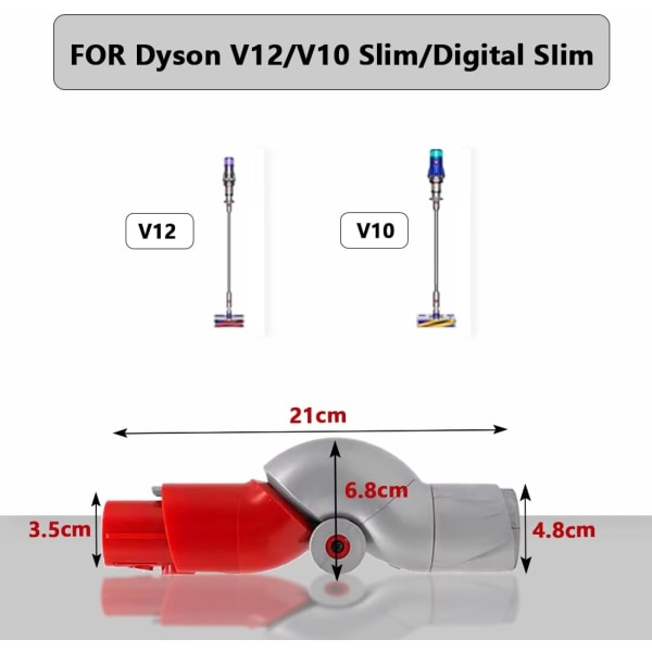 Flex Adapter för Dyson V12 Light Dammsugare, Knäckelement för Dyson V12/V10Slim/Digital  Slim Light Dammsugare, Snabbkopplingsadapter för Botten 1ea5