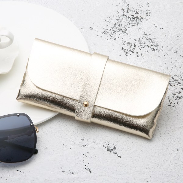 5-delade solglasögon, glasögon, mjuk väska, PVC-läder, myopic glasögonlåda