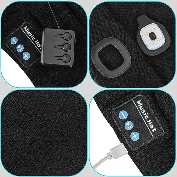 Unisex Bluetooth Pipo Hattu Valo Langattomat Kuulokkeet Lahjat Miehille Isälle