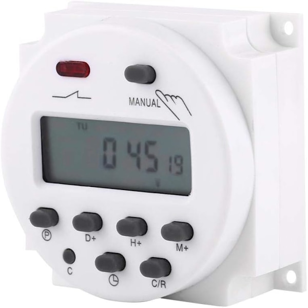 LCD Digital Timer Ugentlig Programmerbar Timer til Mikrocomputer Programmeret og Timer-Programmeret (24V)