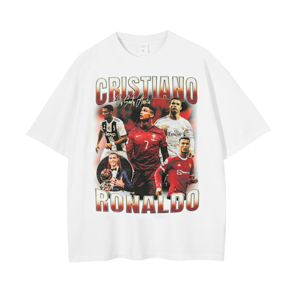 T-shirt REA Ronaldo Portugal & United sports tröja vit L