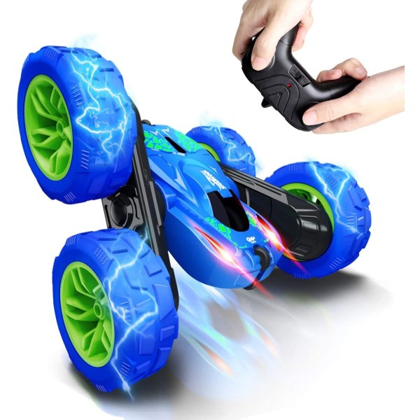 Fjärrstyrd bil, RC-fjärrstyrd bil 2,4 GHz Dubbelsidig 360 grader roterad, 4WD radiostyrd bil för barn, present till barn