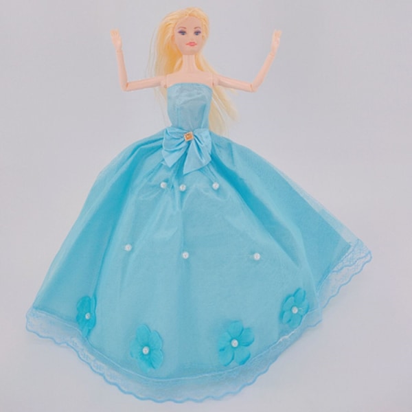 4st 30 cm Dress Up Doll Princess Barbie Doll Dräkt Kjol Doll Dress Kjol Bröllopsklänning (endast kläder)