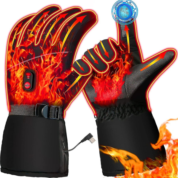 Uppvärmda handskar Uppladdningsbart elektriskt batteri Värmehandskar Touch