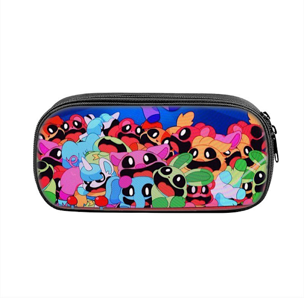Smiling Critters Pennfodral Anime Pennväskor Barnspel Tecknad Terylene Pennväska med hög kapacitet Barn Skolmaterial Ny present C