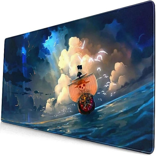 Anime Musemåtte One Piece Luffy Roronoa Zoro Nami Musemåtte Laptop PC Skridsikker Gummibase Syet Spilleplade Udvidelse Skrivebord