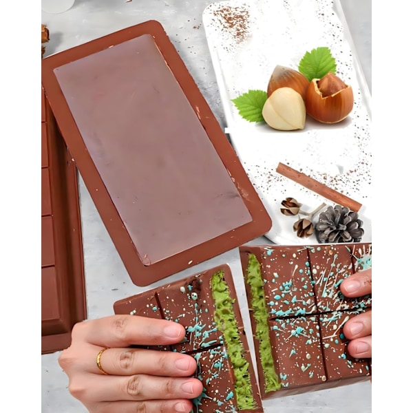 chokladform  chokladform djup, 3 stycken  chokladtavla extra djup chokladform för choklad pralin godis, för egen choklad