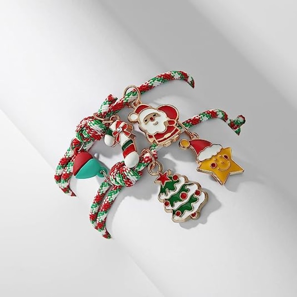 Julemandsarmbånd Vedhæng Dame Jule Reb Armbånd Børnegave