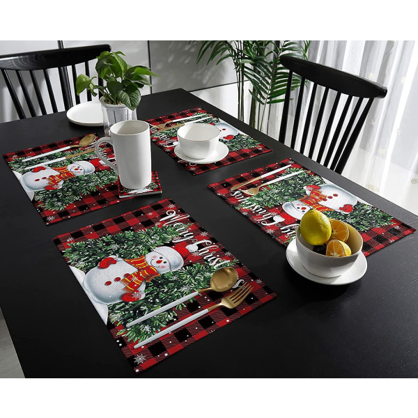2 stk. Julestrømper Buffalo Plaid Julestrømper Stor Bein Form Strømpe for Juledekorasjoner