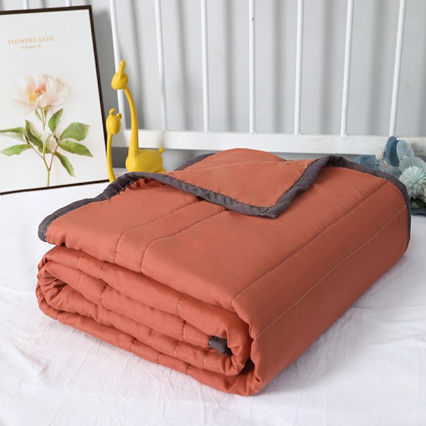 Ice Täcke Sommarkyltäcke för varma sovare och nattsvettningar, svalkande täcke - Dubbelsidig kyleffektfilt Cooler Fiber（100 ×140cm） red