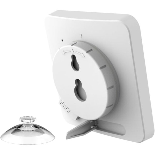 Badrumsklocka, Vattentät Duschklocka med Touch Control, Digital LCD-larm, Hygrometertermometer, Nedräkningstimer, (röd)