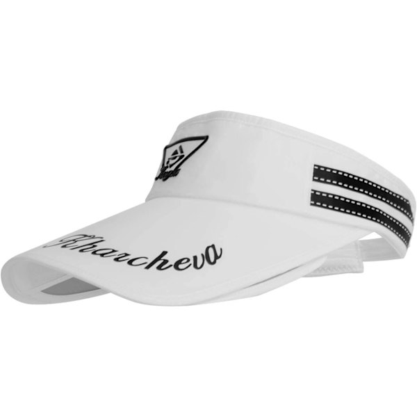Sports Visor Caps Solskjerm Sport Tom Solhatt Visir Pannebånd Solhatter Anti-UV Justerbar Løpehatt, Hvit
