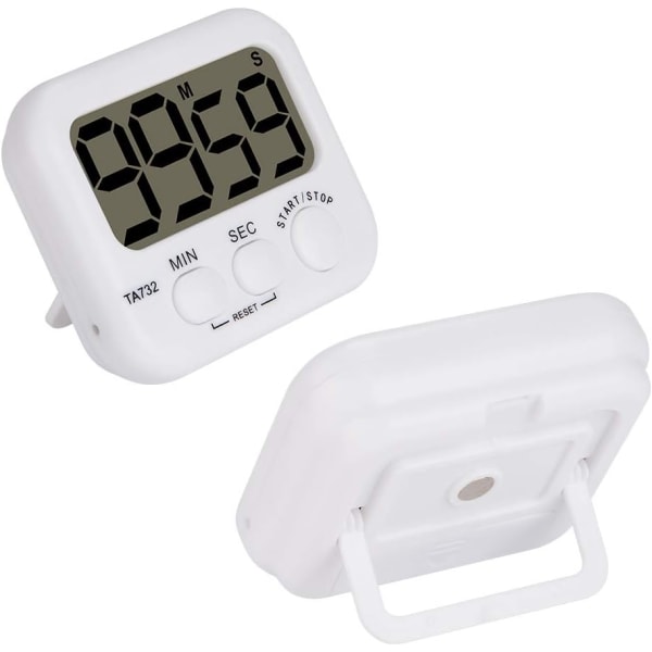 Digital timer, 2-pack Basic Hög decibel Högt larmnedräkning Digital timer Digital timer Kökstimer Händelsetimer