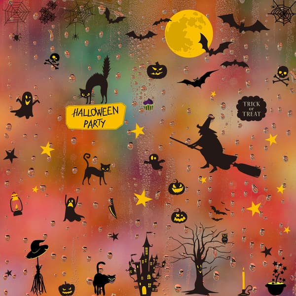 Halloween Hexe Kostume med Hexehat, Børn Spøgelse Græskar Kranium A