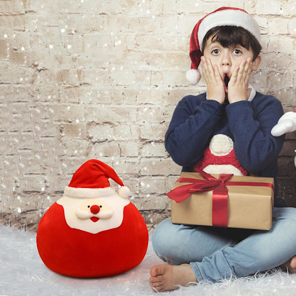 1 st Plyschdockor Hemprydnad Juldekoration Jultomtedocka Mjuka fyllda leksaker för pojkar tjejer（40cm)