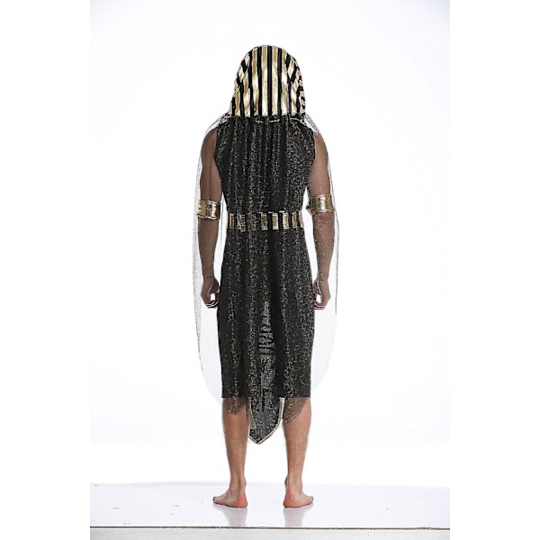 Forntida Egypten egyptisk farao kung_kejsarinna Cleopatra Queen Cosplay för män Kvinnor Halloween Carnival Party Kostum Men L