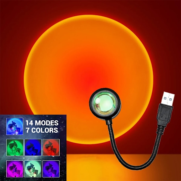 LED nattlampe USB-projektor bursdagsdekorasjon stemningslamper for soverom stue veggfotografering