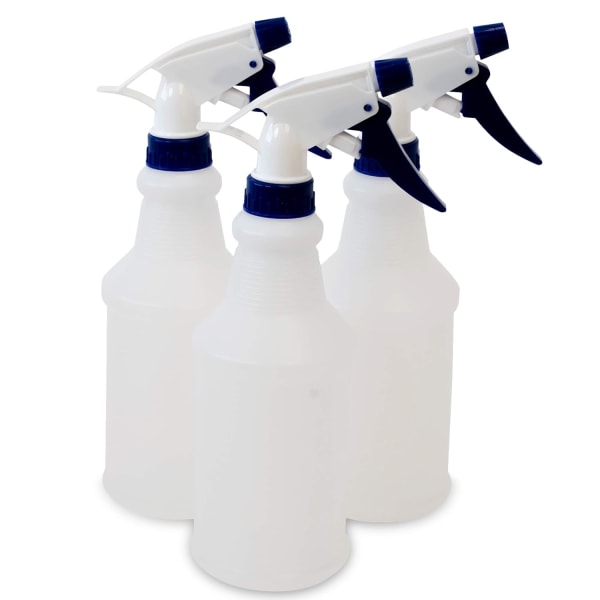 16 oz plastsprayflaskor, tomma och återanvändbara för rengöringslösningar, vatten, bildetaljer eller badrum och kök, kommersiella och bostäder, 3 Pa