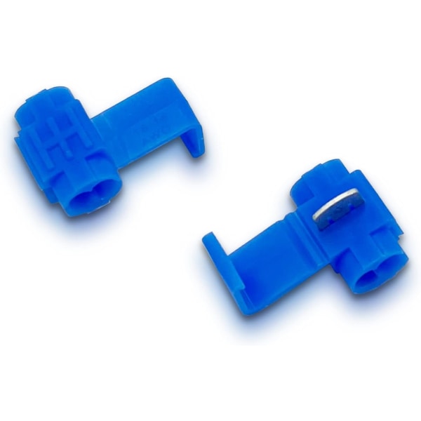 100 delar blå snabbterminal, elektrisk kontakt, trådsnabbkoppling, AWG 18-14 (1,5-2,5 mm)