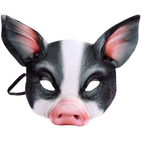 1st Half Face Animal Mask Pig Mask Skräck Pig Mask For Hallow