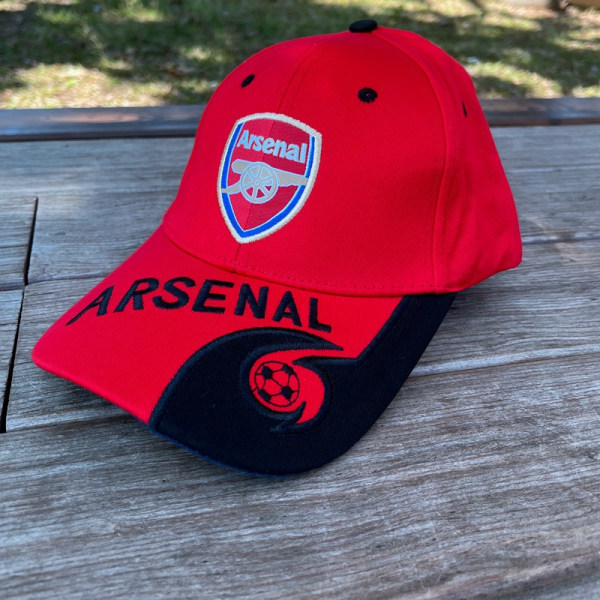 (Arsenal Rød) Liverpool AC Milan Fodbold Fan Cap Inter Milan Real Madrid Solhat