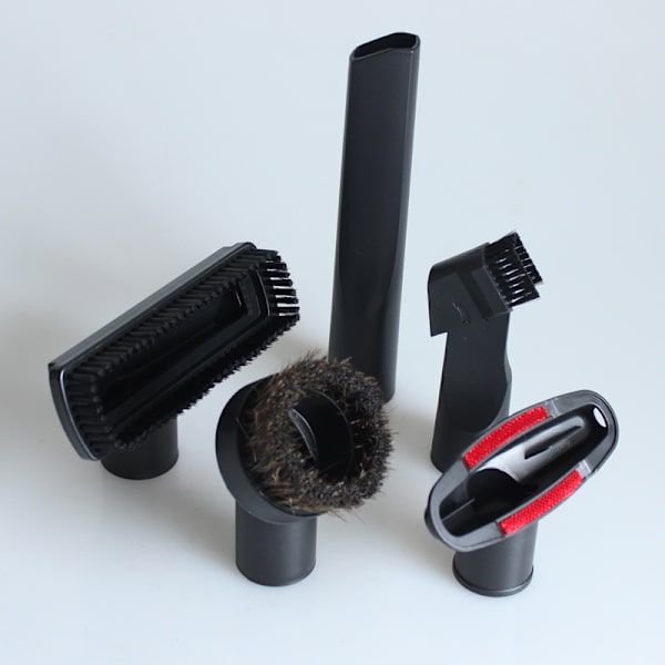 Dammsugartillbehör sugmunstycke sughuvud rund borste borsthuvud borstborste innerdiameter 32mm/35mm sexdelars set