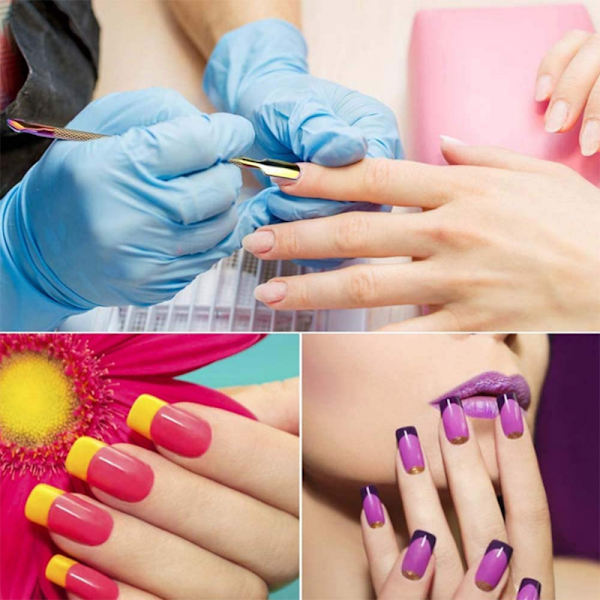 Nagelverktyg, set, dödhudsskärare, dödhudsgaffel, tredelad stålpush- set