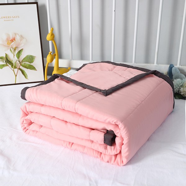 Ice Täcke Sommarkyltäcke för varma sovare och nattsvettningar, svalkande täcke - Dubbelsidig kyleffektfilt Cooler Fiber（100 ×140cm） pink