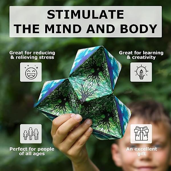 3D Magnetisk Puslespil til Voksne Magic Cube Magnetkube（Wings）