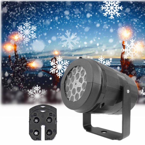 Led Laser Snowflake Projector Light Garden Party Light (Europeiska bestämmelser)